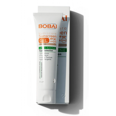 BOBAI SUNSCREEN HYDROCARE TINTED GEL SPF 50+ ANTI-SHINE HIGH PROTECTION 50 GM